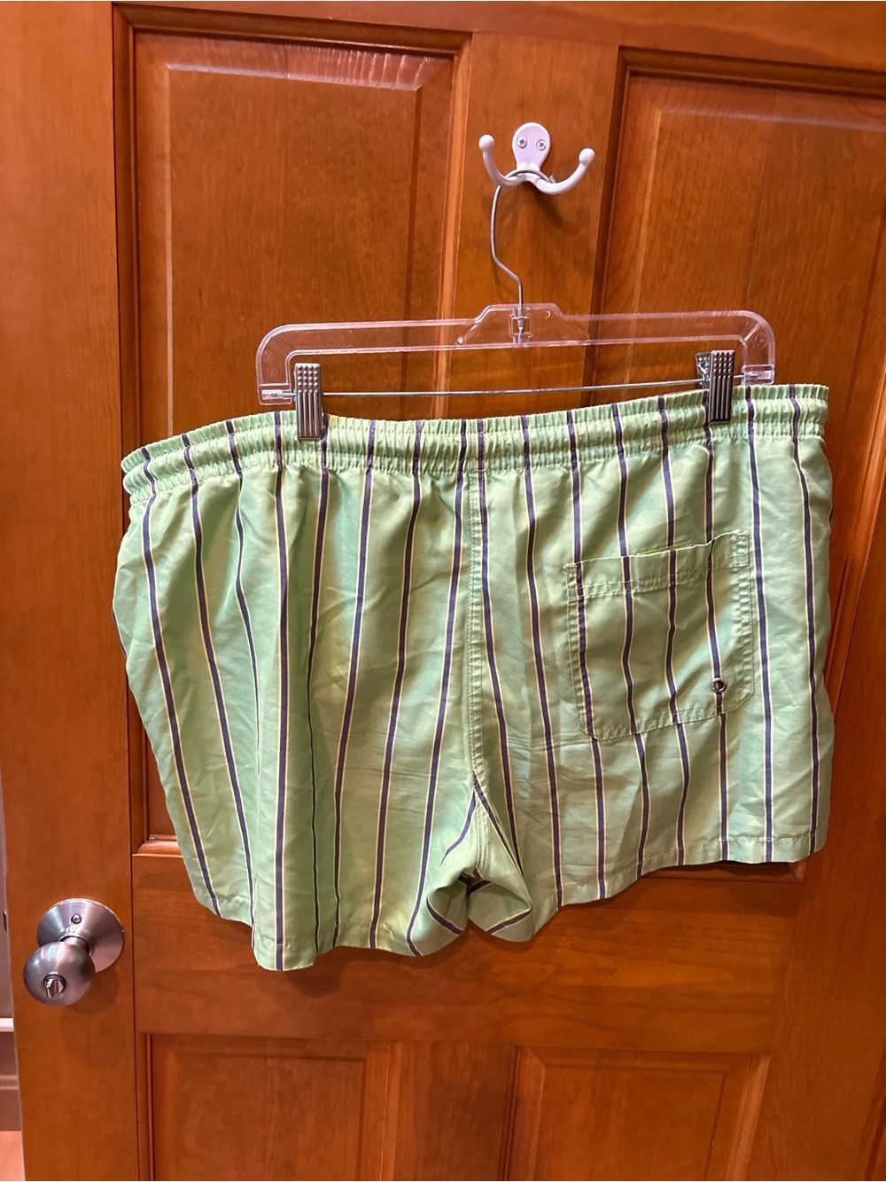 Zara Men’s Green & Purple Swim Trunks Size XL Drawstring